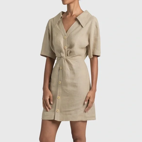 Nanushka | Dresses | Nanushka Taiga Linen Dress | Poshmark